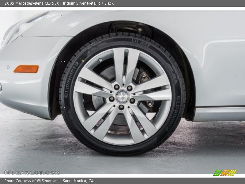 Iridium Silver Metallic / Black 2009 Mercedes-Benz CLS 550