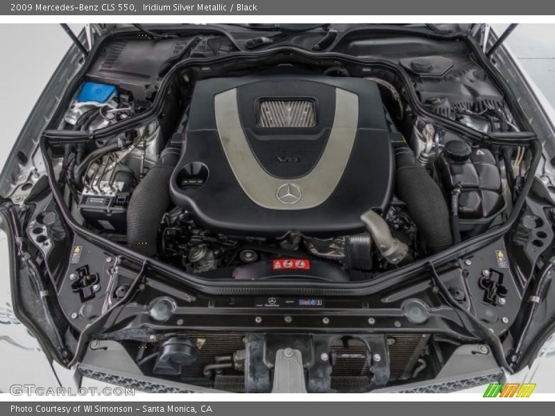 Iridium Silver Metallic / Black 2009 Mercedes-Benz CLS 550