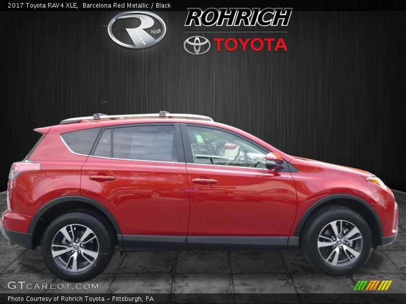 Barcelona Red Metallic / Black 2017 Toyota RAV4 XLE