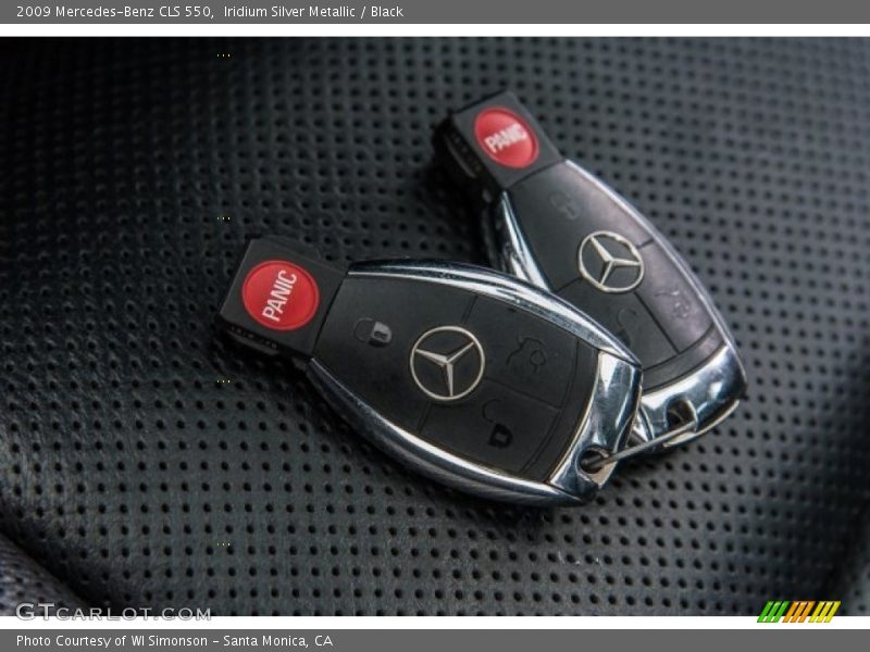 Iridium Silver Metallic / Black 2009 Mercedes-Benz CLS 550