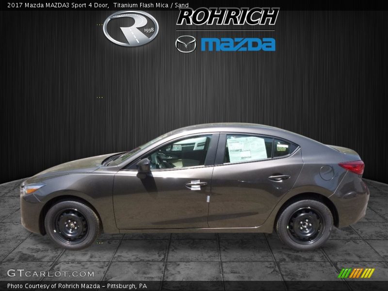 Titanium Flash Mica / Sand 2017 Mazda MAZDA3 Sport 4 Door
