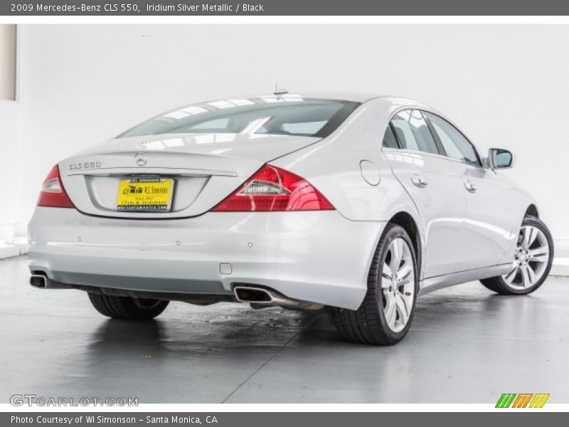 Iridium Silver Metallic / Black 2009 Mercedes-Benz CLS 550