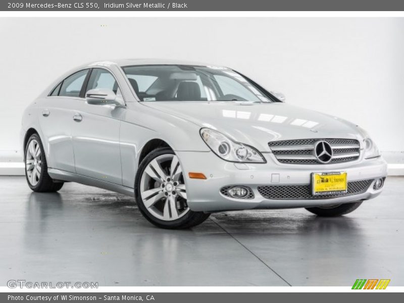 Iridium Silver Metallic / Black 2009 Mercedes-Benz CLS 550