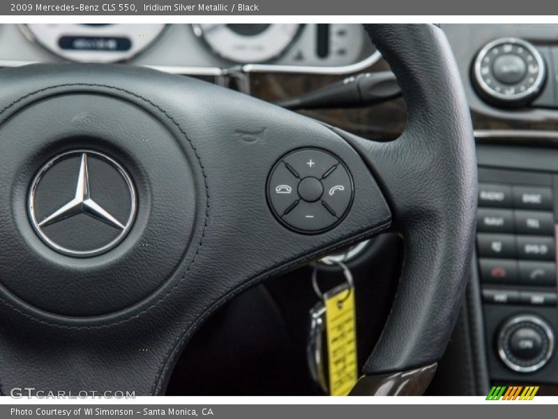 Iridium Silver Metallic / Black 2009 Mercedes-Benz CLS 550