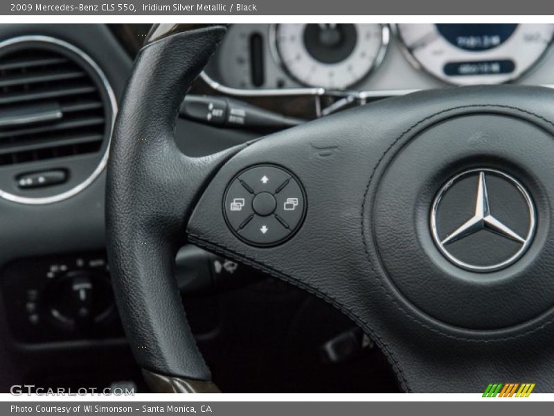 Iridium Silver Metallic / Black 2009 Mercedes-Benz CLS 550