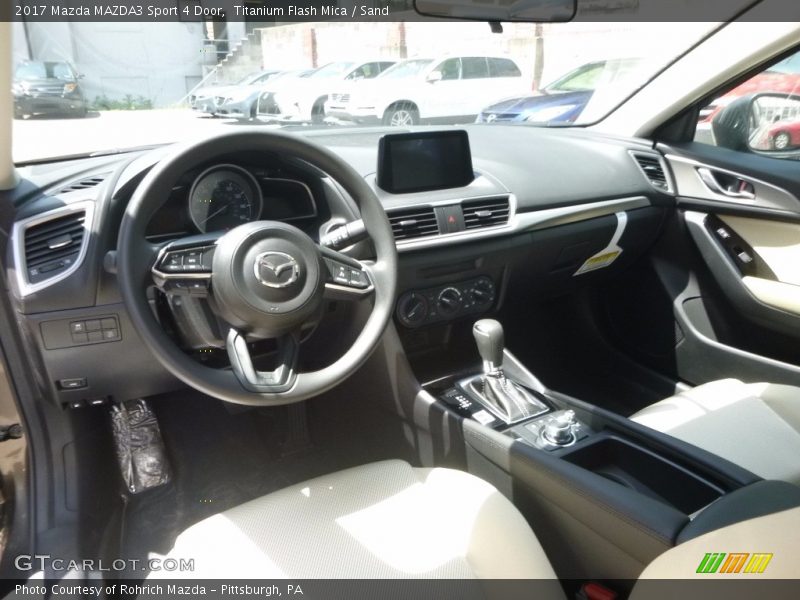 Titanium Flash Mica / Sand 2017 Mazda MAZDA3 Sport 4 Door