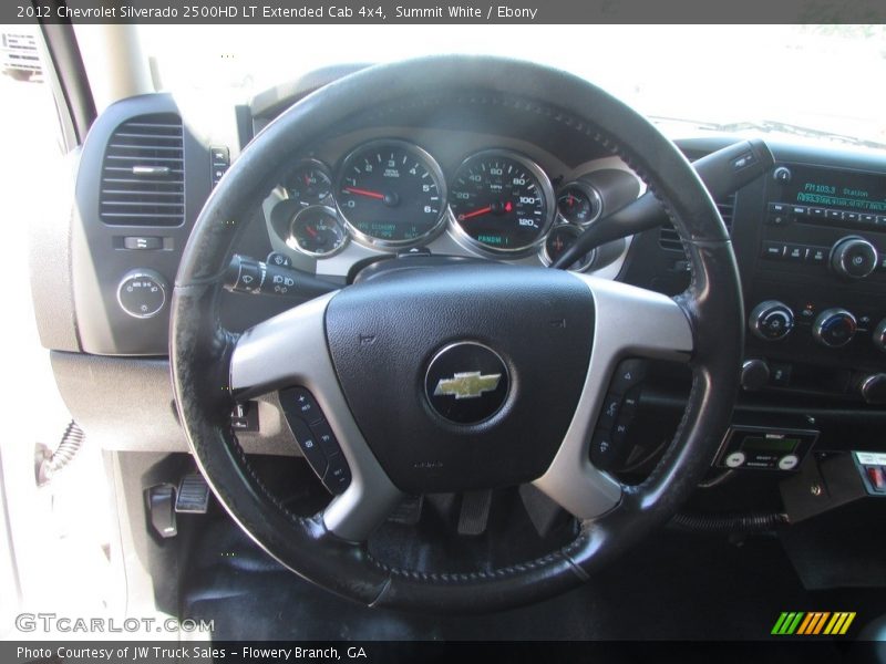 Summit White / Ebony 2012 Chevrolet Silverado 2500HD LT Extended Cab 4x4