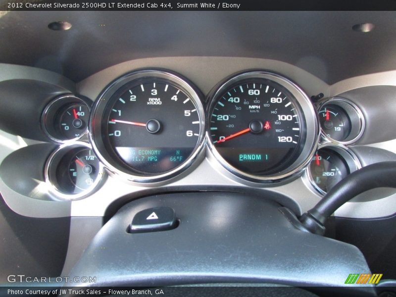 Summit White / Ebony 2012 Chevrolet Silverado 2500HD LT Extended Cab 4x4