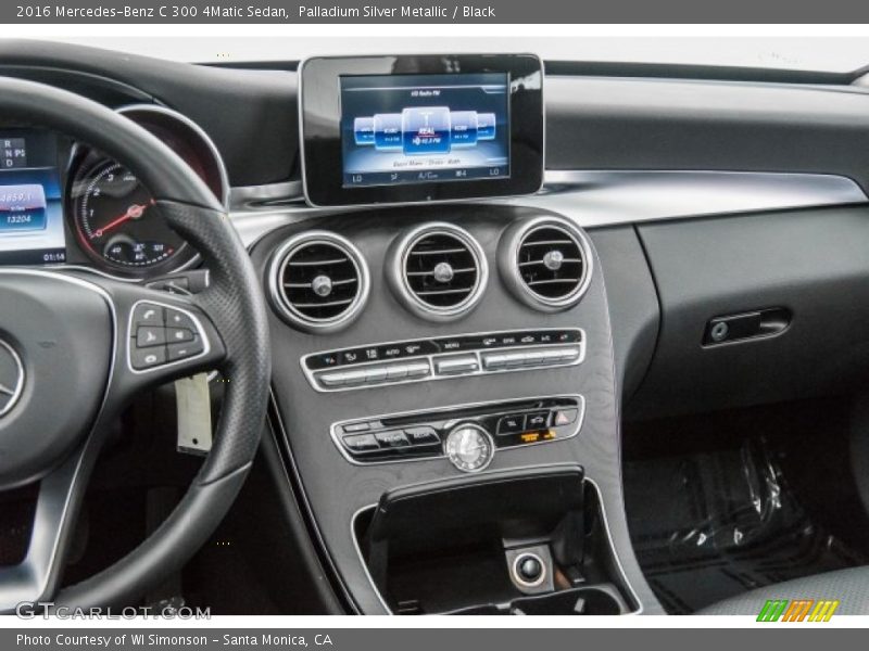 Palladium Silver Metallic / Black 2016 Mercedes-Benz C 300 4Matic Sedan