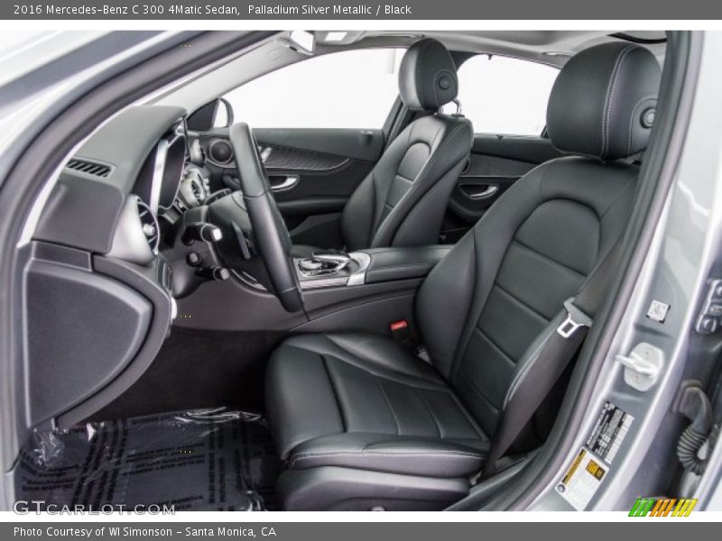 Palladium Silver Metallic / Black 2016 Mercedes-Benz C 300 4Matic Sedan