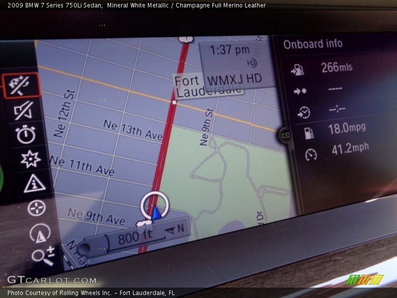 Mineral White Metallic / Champagne Full Merino Leather 2009 BMW 7 Series 750Li Sedan