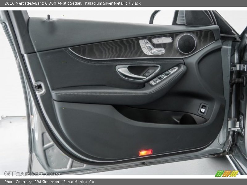 Palladium Silver Metallic / Black 2016 Mercedes-Benz C 300 4Matic Sedan
