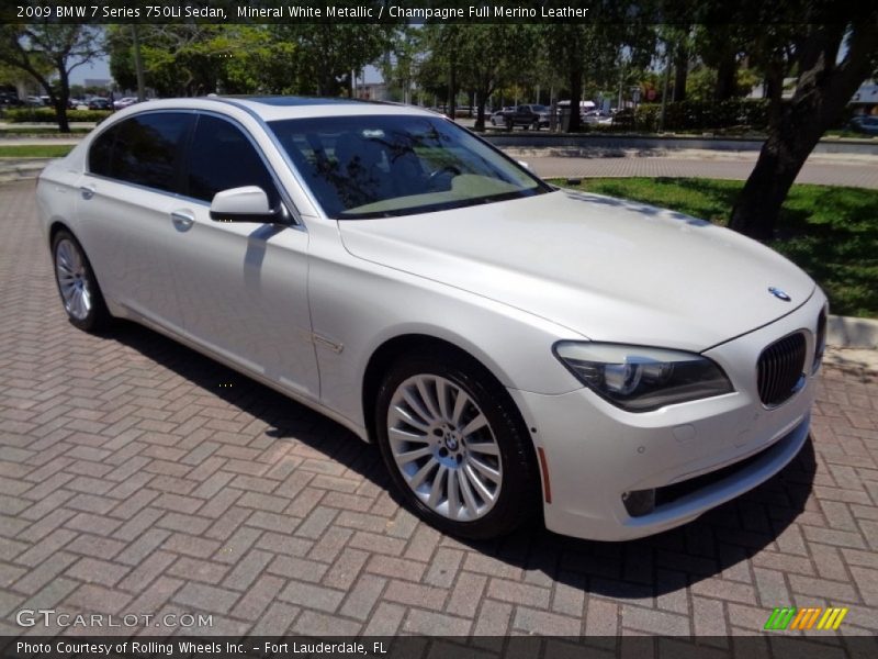  2009 7 Series 750Li Sedan Mineral White Metallic