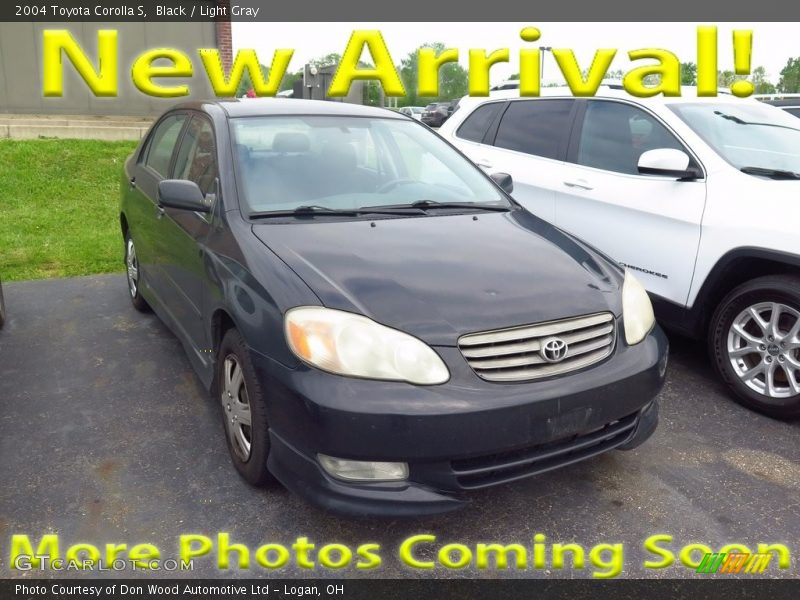 Black / Light Gray 2004 Toyota Corolla S
