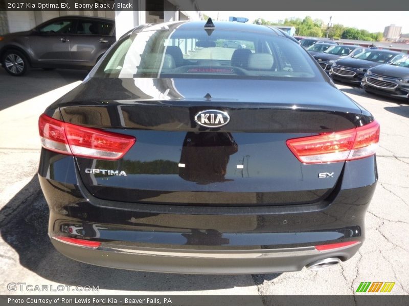 Ebony Black / Black 2017 Kia Optima EX