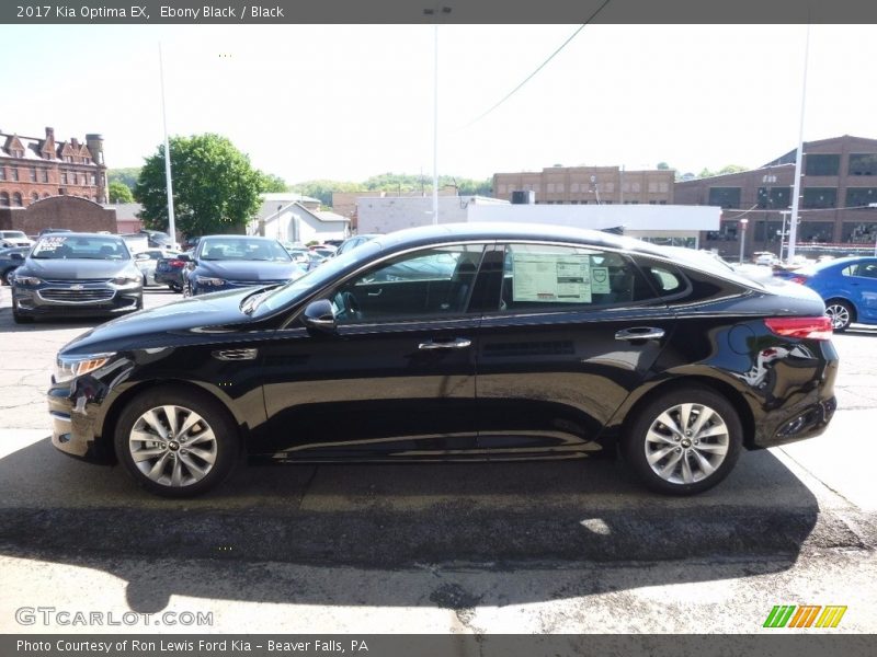 Ebony Black / Black 2017 Kia Optima EX
