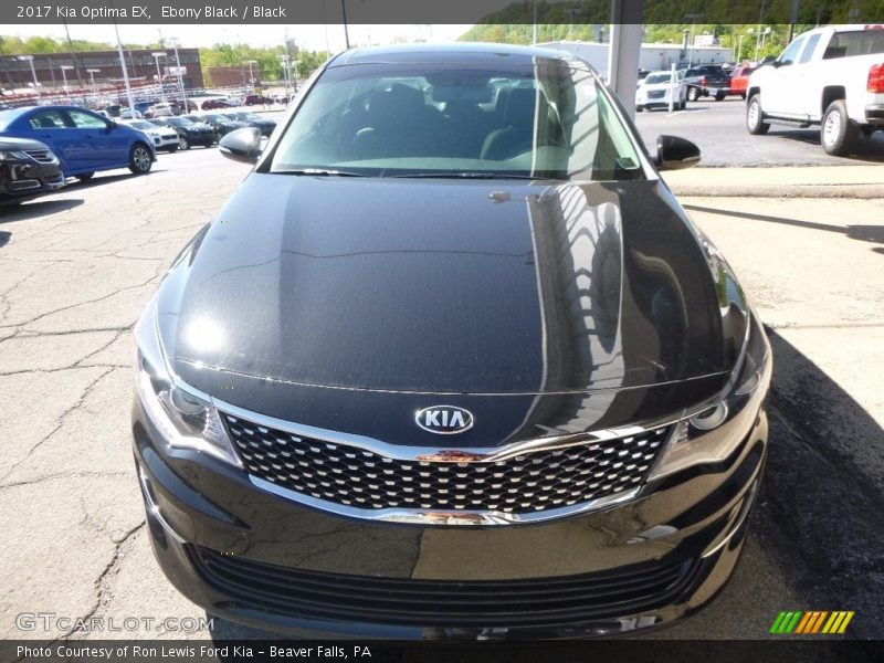 Ebony Black / Black 2017 Kia Optima EX