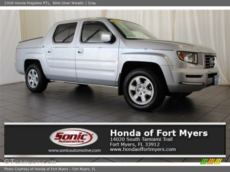 Billet Silver Metallic / Gray 2008 Honda Ridgeline RTL