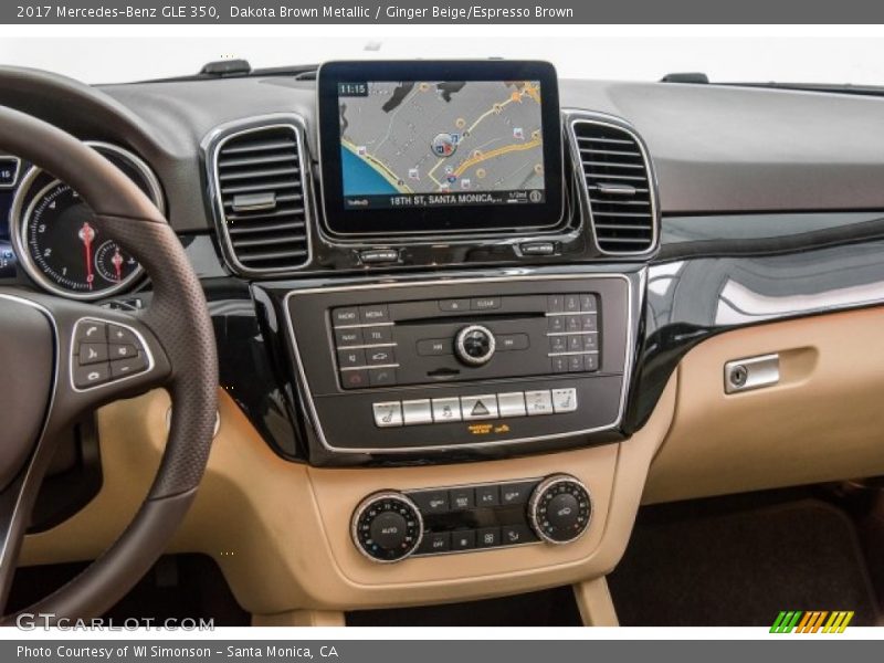 Dakota Brown Metallic / Ginger Beige/Espresso Brown 2017 Mercedes-Benz GLE 350
