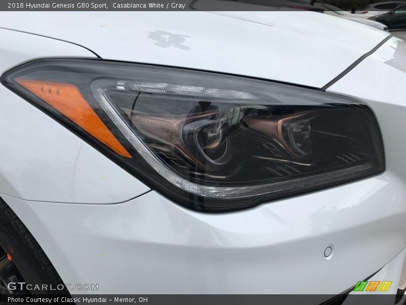 Casablanca White / Gray 2018 Hyundai Genesis G80 Sport