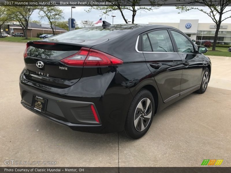 Black Noir Pearl / Charcoal Black 2017 Hyundai Ioniq Hybrid SEL