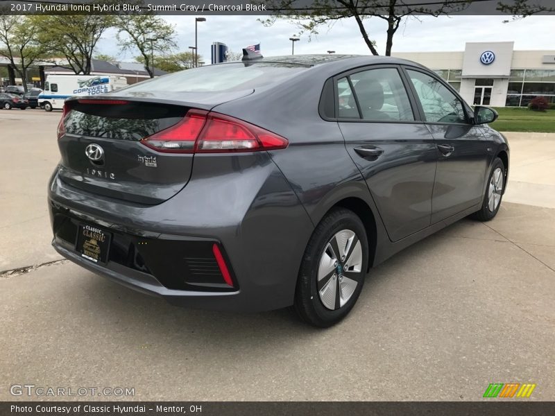 Summit Gray / Charcoal Black 2017 Hyundai Ioniq Hybrid Blue