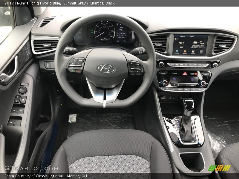Dashboard of 2017 Ioniq Hybrid Blue