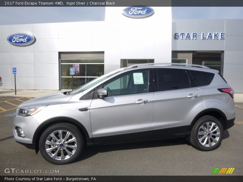Ingot Silver / Charcoal Black 2017 Ford Escape Titanium 4WD