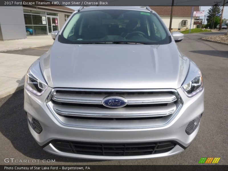 Ingot Silver / Charcoal Black 2017 Ford Escape Titanium 4WD