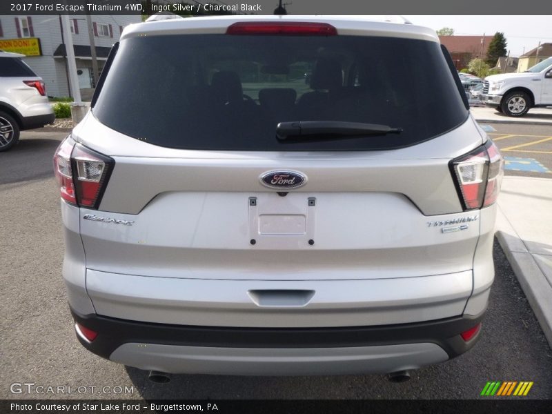 Ingot Silver / Charcoal Black 2017 Ford Escape Titanium 4WD