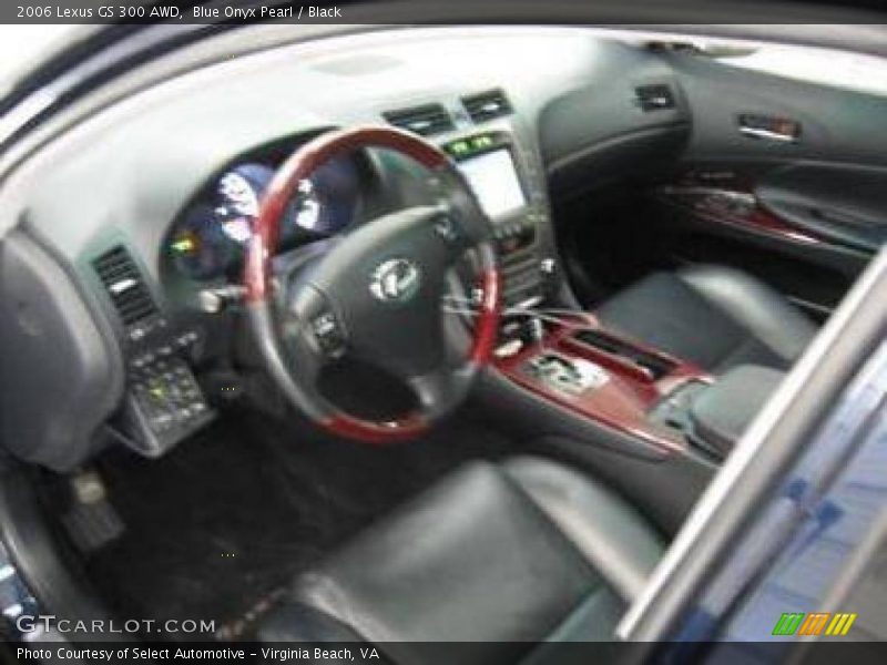 Blue Onyx Pearl / Black 2006 Lexus GS 300 AWD