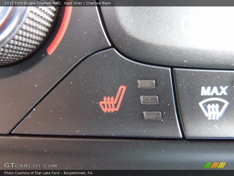 Ingot Silver / Charcoal Black 2017 Ford Escape Titanium 4WD