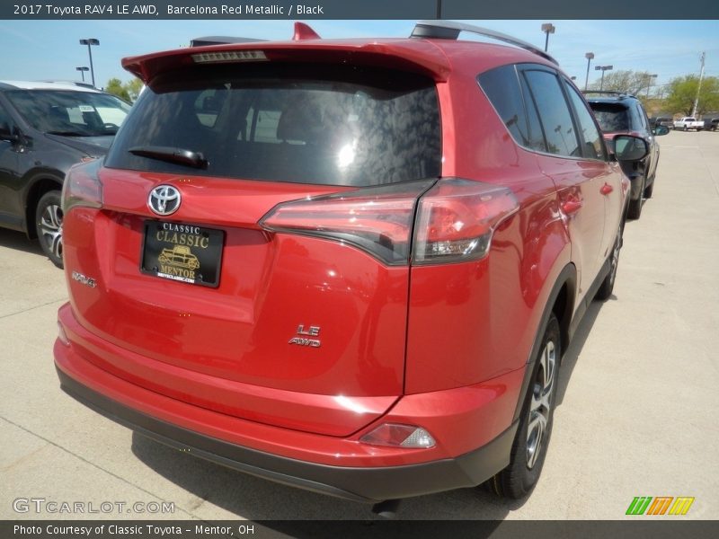 Barcelona Red Metallic / Black 2017 Toyota RAV4 LE AWD