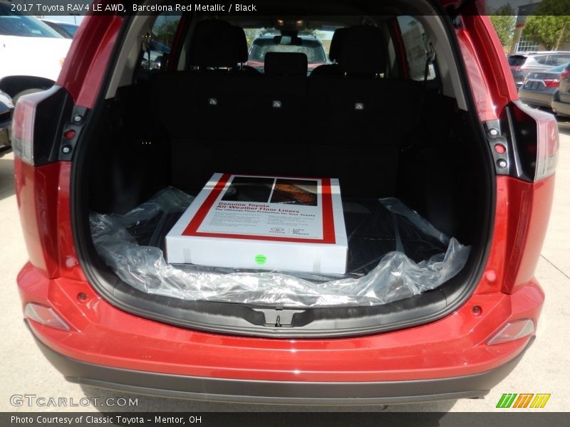 Barcelona Red Metallic / Black 2017 Toyota RAV4 LE AWD