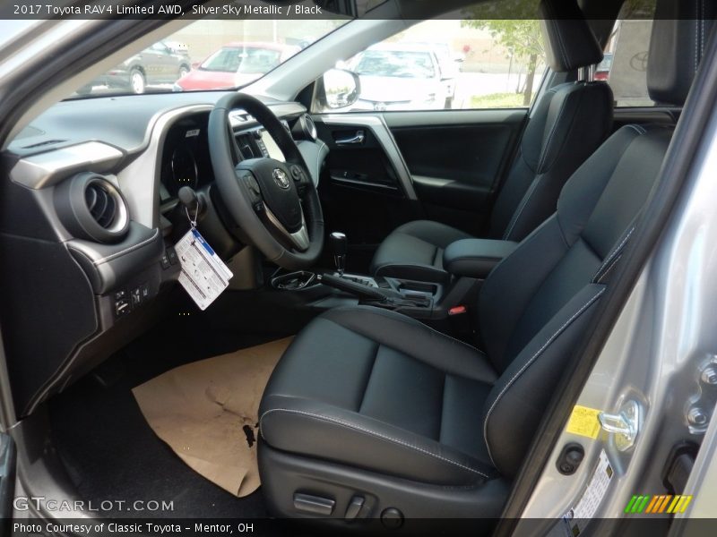 Silver Sky Metallic / Black 2017 Toyota RAV4 Limited AWD