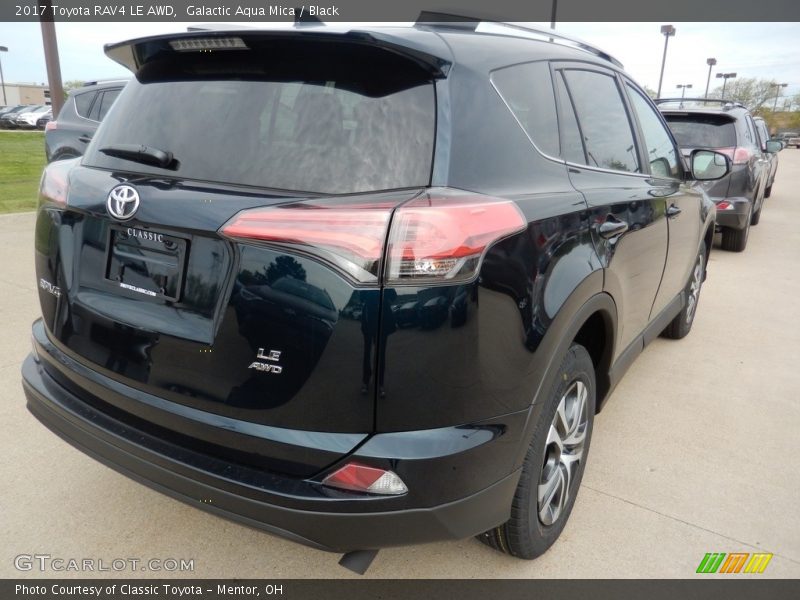 Galactic Aqua Mica / Black 2017 Toyota RAV4 LE AWD