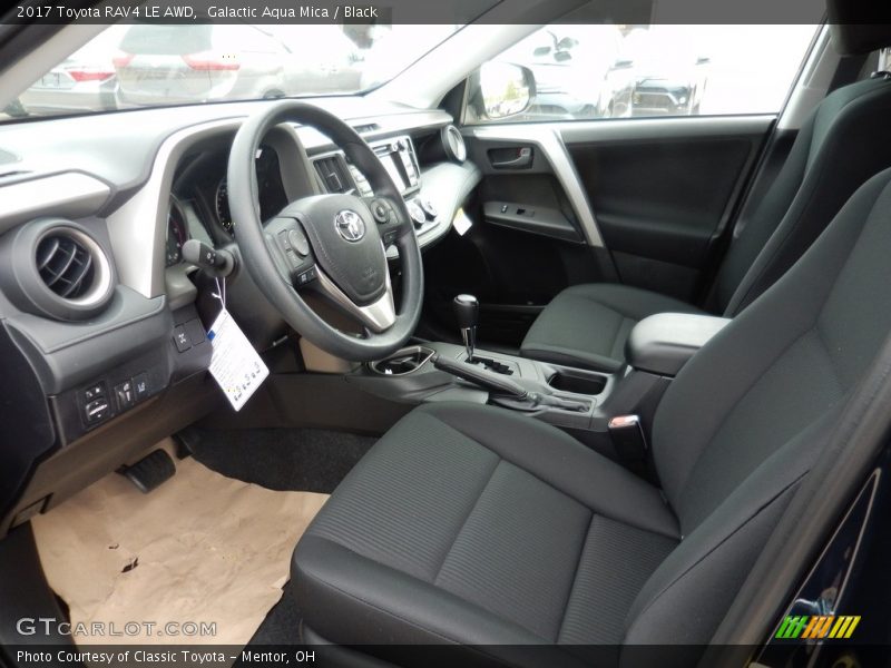 Galactic Aqua Mica / Black 2017 Toyota RAV4 LE AWD