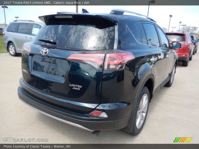 Galactic Aqua Mica / Ash 2017 Toyota RAV4 Limited AWD