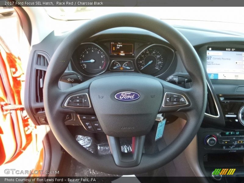 Race Red / Charcoal Black 2017 Ford Focus SEL Hatch