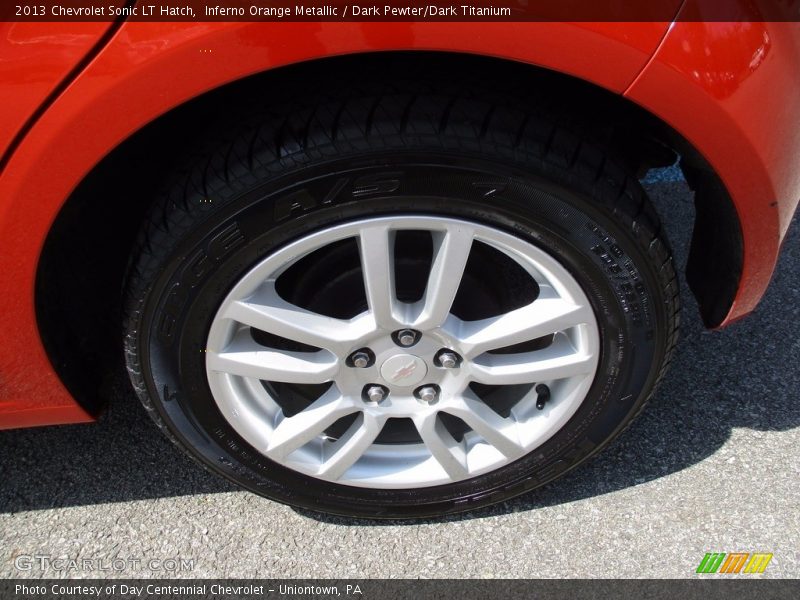 Inferno Orange Metallic / Dark Pewter/Dark Titanium 2013 Chevrolet Sonic LT Hatch