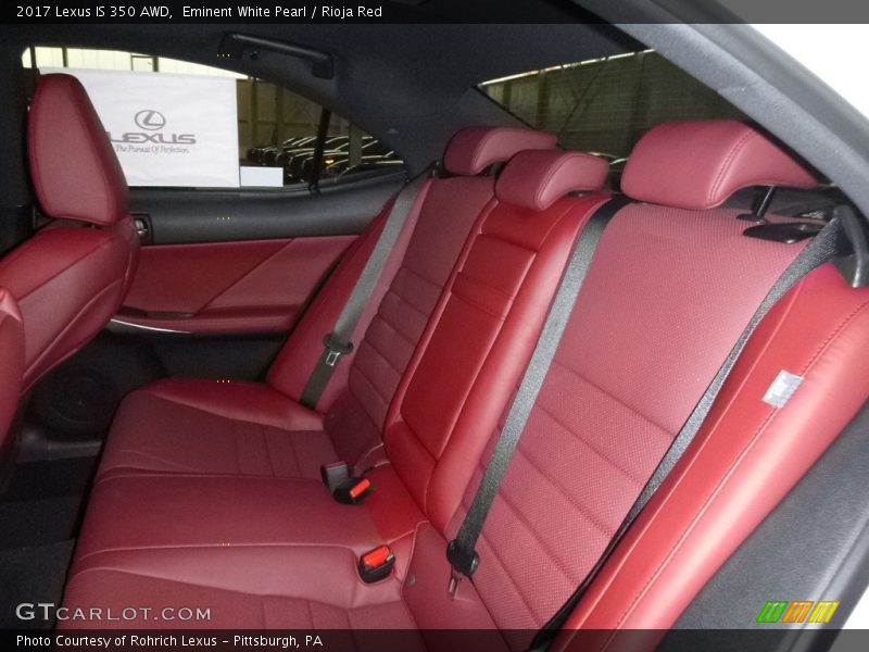 Eminent White Pearl / Rioja Red 2017 Lexus IS 350 AWD