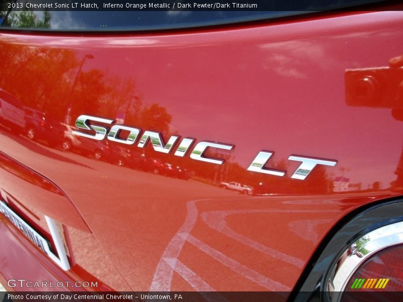 Inferno Orange Metallic / Dark Pewter/Dark Titanium 2013 Chevrolet Sonic LT Hatch