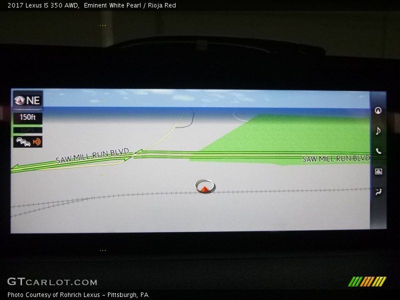Eminent White Pearl / Rioja Red 2017 Lexus IS 350 AWD