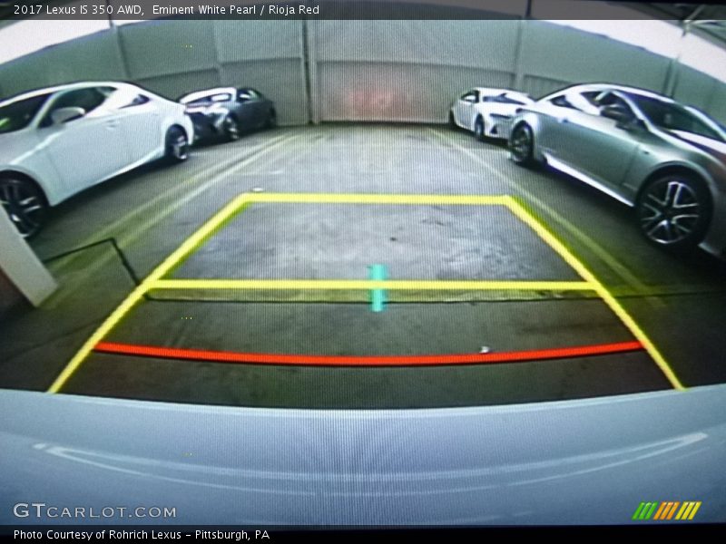 Eminent White Pearl / Rioja Red 2017 Lexus IS 350 AWD