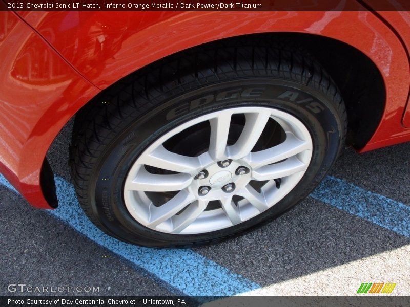 Inferno Orange Metallic / Dark Pewter/Dark Titanium 2013 Chevrolet Sonic LT Hatch