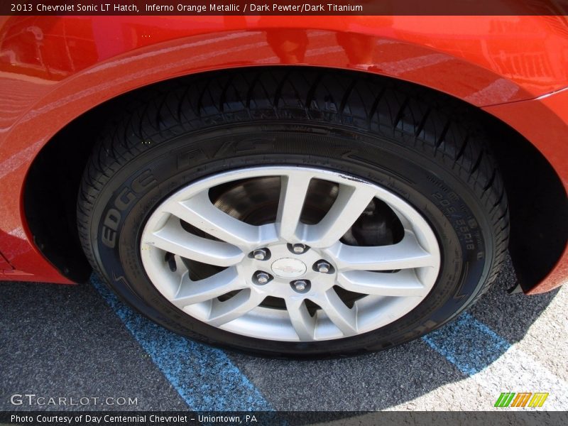Inferno Orange Metallic / Dark Pewter/Dark Titanium 2013 Chevrolet Sonic LT Hatch