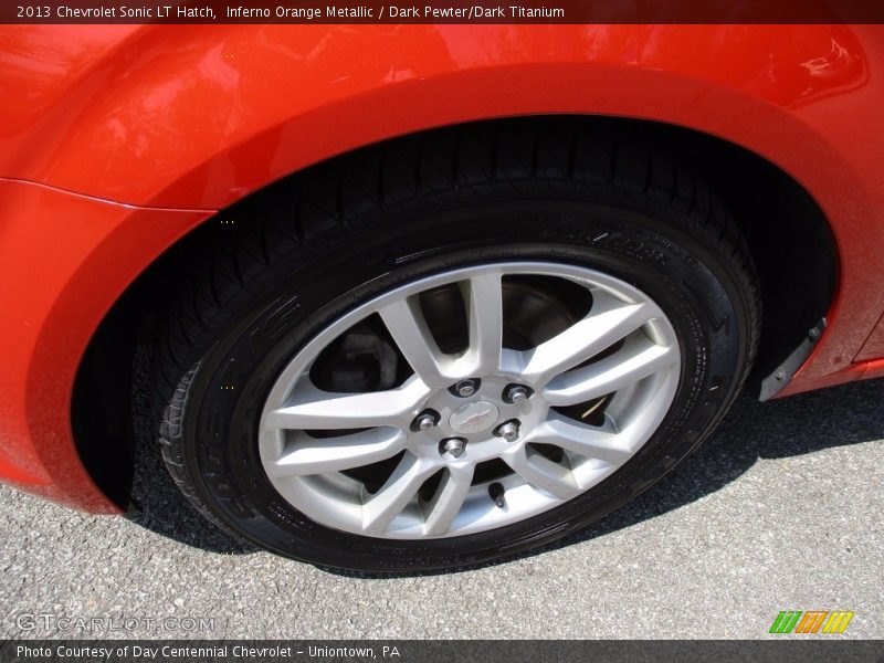 Inferno Orange Metallic / Dark Pewter/Dark Titanium 2013 Chevrolet Sonic LT Hatch