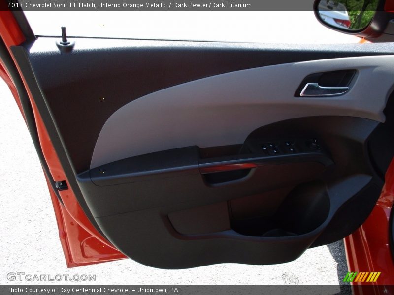 Inferno Orange Metallic / Dark Pewter/Dark Titanium 2013 Chevrolet Sonic LT Hatch