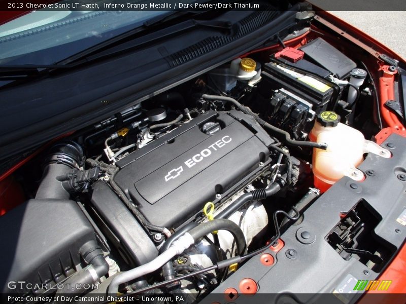 Inferno Orange Metallic / Dark Pewter/Dark Titanium 2013 Chevrolet Sonic LT Hatch
