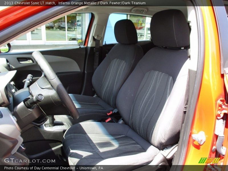 Inferno Orange Metallic / Dark Pewter/Dark Titanium 2013 Chevrolet Sonic LT Hatch